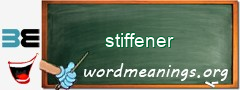 WordMeaning blackboard for stiffener